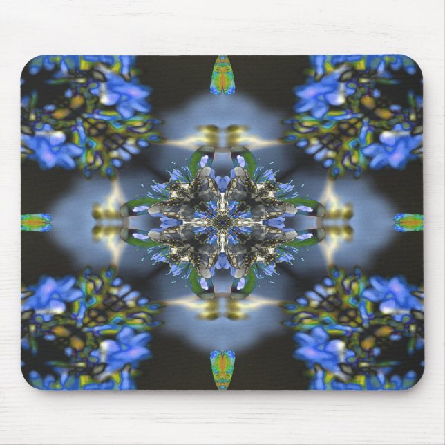 Mousepad Preto e azul (Frente)