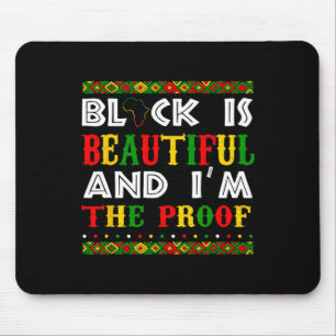Mousepad Preto é bonito, sou o Patrimônio do Orgulho de Pro