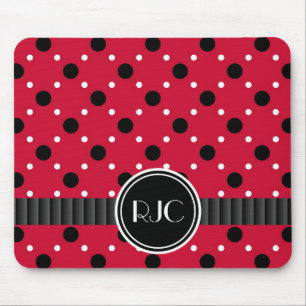 Mousepad Preto e branco da senhora Desinsetar Ponto