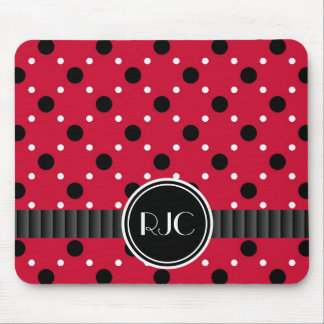 Mousepad Preto e branco da senhora Desinsetar Ponto