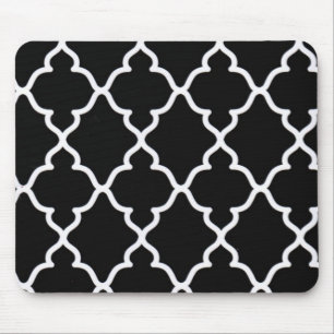 Mousepad preto e branco da treliça…