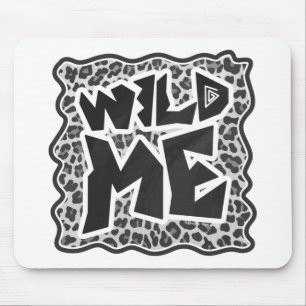 Mousepad Preto e branco-leopardo