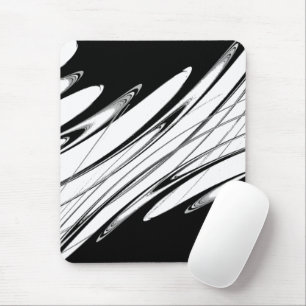 Mousepad Preto e Branco Moderno