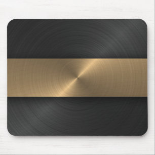 Mousepad Preto e ouro