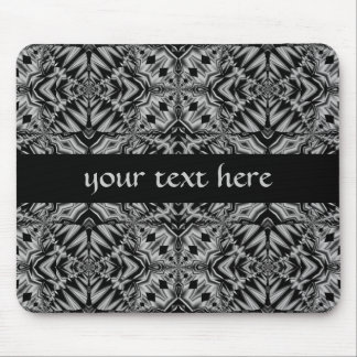 Mousepad Preto e prata