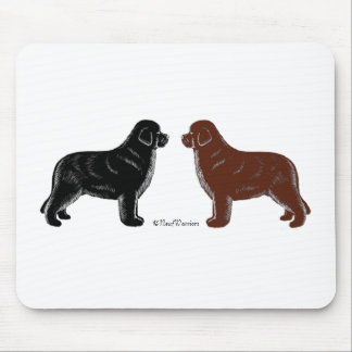 Mousepad Preto e tapete do rato do cão de Brown Terra Nova