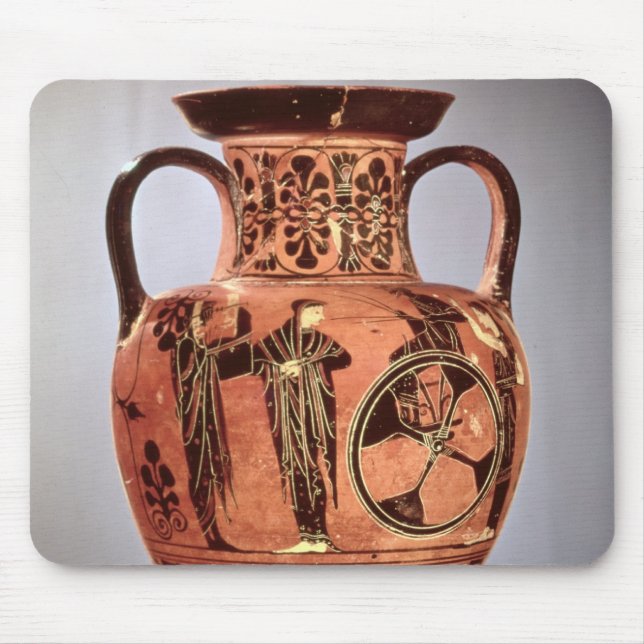 Mousepad Preto-figura grega amphora (Frente)