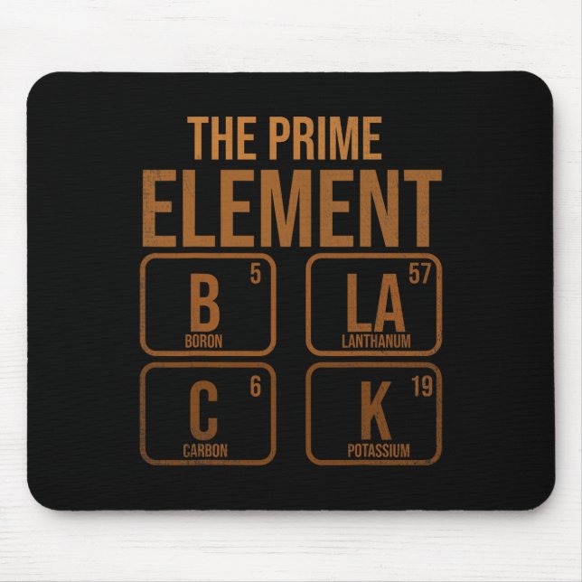 Mousepad Preto O Elemento Primo (Frente)