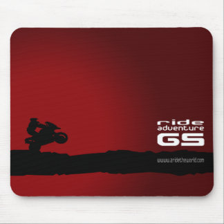 Mousepad Preto Passeio-Aventura-GS no vermelho