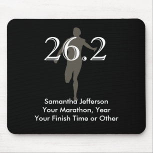 Mousepad Preto personalizado da lembrança do corredor de