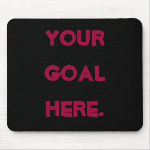 Mousepad Preto Vermelho SEU OBJETIVO AQUI