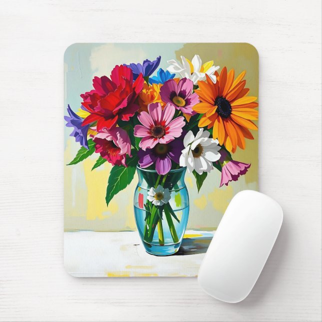 Mousepad Pretty Floral Botanical   (Com mouse)