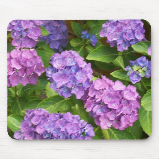 Mousepad Pretty Mousepad, Pink and Blue Hydrangeas (Frente)