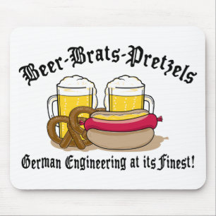 Mousepad Pretzeis dos pirralhos da cerveja alemães
