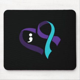 Mousepad Prevenção ao suicídio Coração Semicolão Saúde Ment