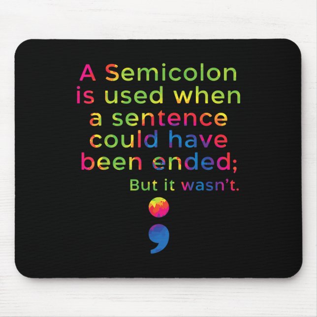 Mousepad Prevenção ao suicídio Sensibilização para a Depres (Frente)