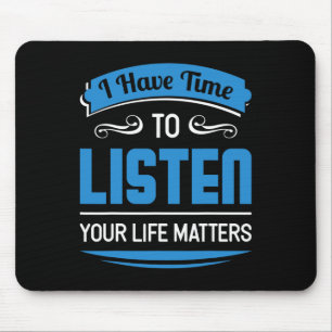 Mousepad Prevenção Conselheiro De Saúde Mental E Design