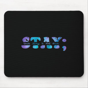 Mousepad Prevenção do Suicídio Conscientização Continue Sua
