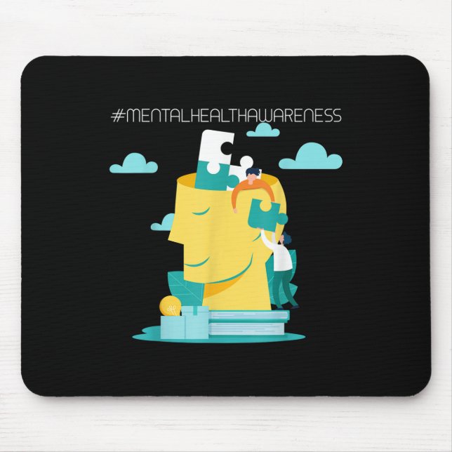 Mousepad Prevenção do Suicídio - Conscientização sobre Saúd (Frente)
