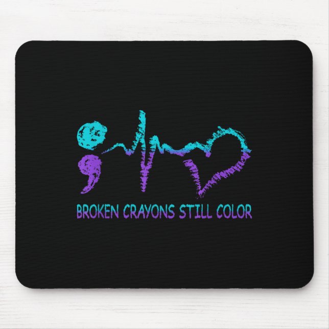 Mousepad Prevenção Saúde Mental Fique Colorido (Frente)