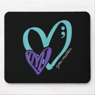 Mousepad Prevenção Suicida Sensibilização Roxo Teto