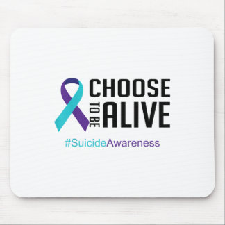 Mousepad Prevenção Suicida Sensibilização Teal E Roxo
