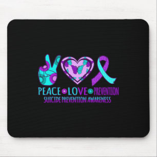 Mousepad Prevenir o Amor Feliz Sensibilização Suicida Gráfi