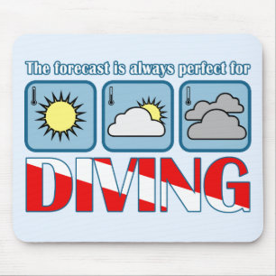 Mousepad Previsão para mergulhar