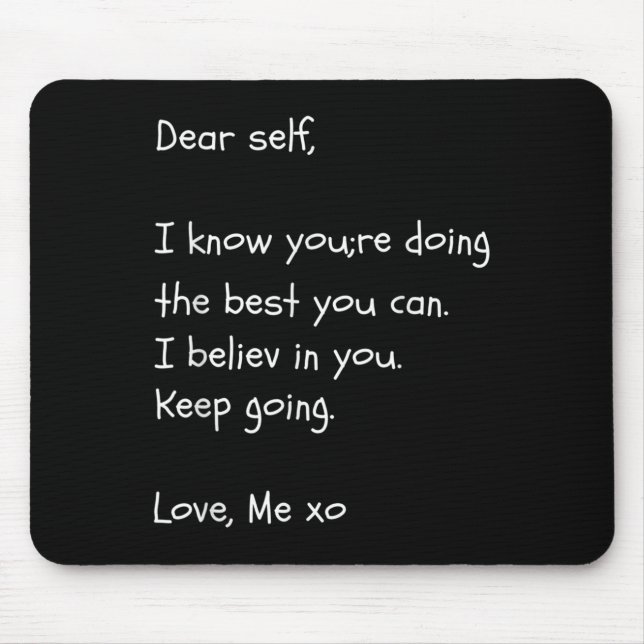 Mousepad Prezada Autocitação Camisa Moti, Sensibilização pa (Frente)