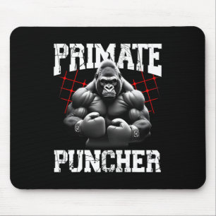 Mousepad Primate Puncher Boxando Muscular Gorilla Boxer Ape