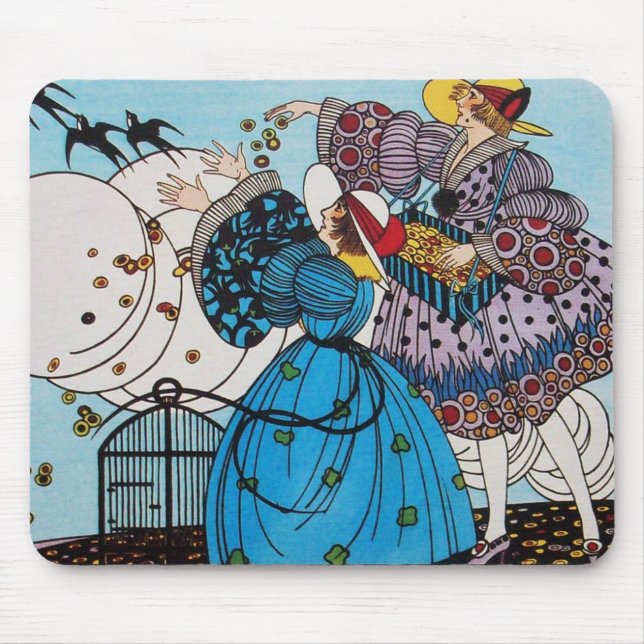 MOUSEPAD PRIMAVERA BIRDS/DESIGNADOR DE CUSTOS DE FASHION (Frente)