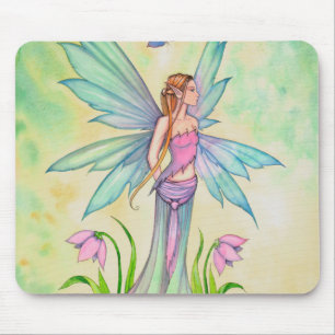 Mousepad Primavera Butterfly Fairy Fantasy Art