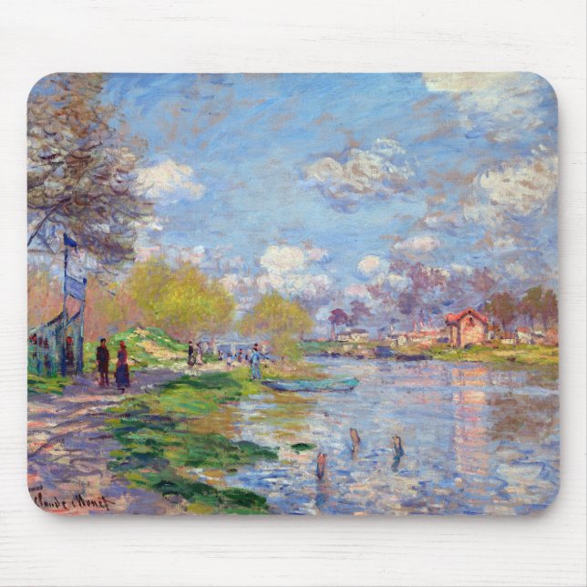 Mousepad Primavera Claude Monet pelo Sena (Frente)