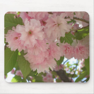 Mousepad Primavera cor-de-rosa de florescência dobro da