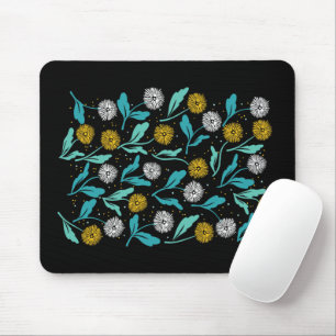 Mousepad Primavera Dandelion Flores e Folhas Design