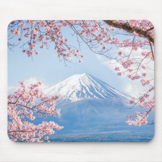 Mousepad Primavera do lago | mountain | Kawaguchiko de Fuji (Frente)