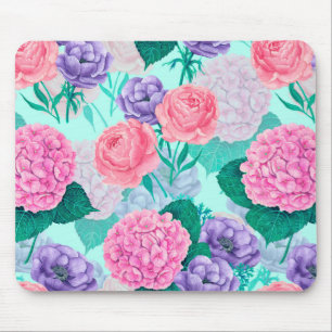 Mousepad Primavera jardim aquarela 2