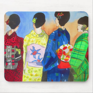 Mousepad Primavera kimono - Arte Geisha Japonesa
