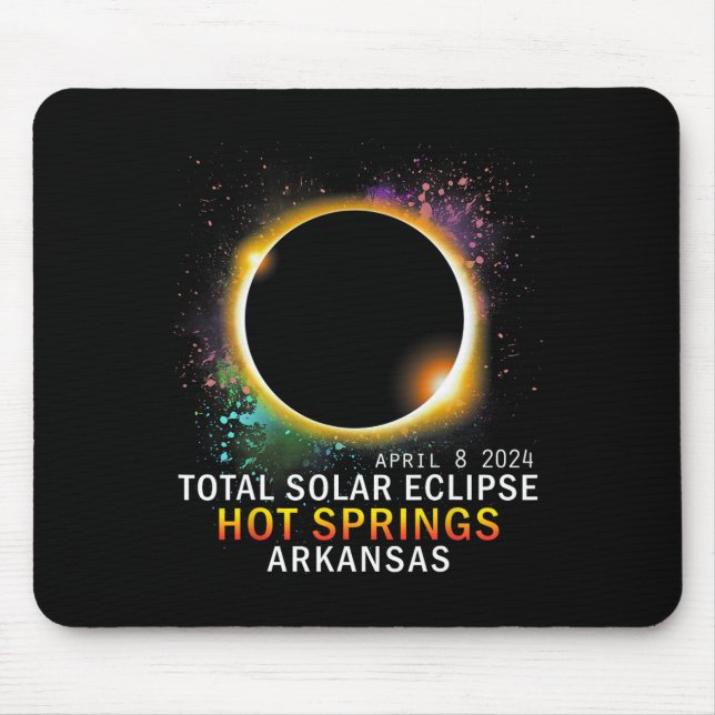 Mousepad Primaveras Arkansas Total Solar Eclipse abril 8 20 (Frente)