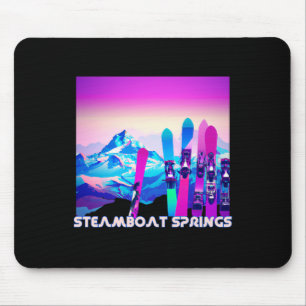 Mousepad Primaveras De Steamboat Esquiar Estilo De anos 80