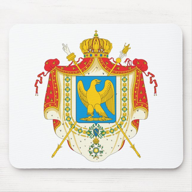 Mousepad Primeira brasão francesa do império (1804) (Frente)