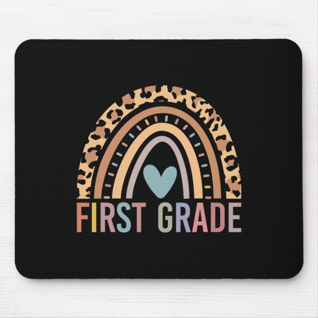 Mousepad Primeira Grau Rainbow Girls Boys Equipe de Profess (Frente)