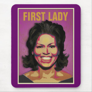 Mousepad Primeira senhora Michelle Obama