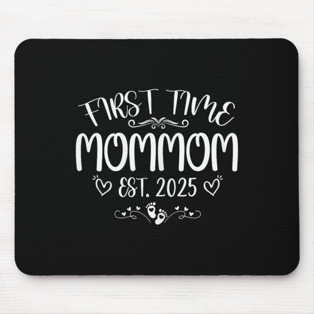 Mousepad Primeira Vez Mãe EST 2025 Em Breve Mãe Dia das Mãe (Frente)