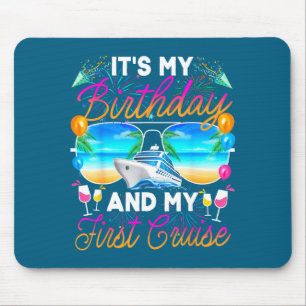 Mousepad Primeira Viagem de Cruzeiros de Aniversário Celebr