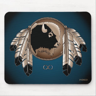 Mousepad Primeiras Nações, Vida Selvagem Oferece Arte Nat