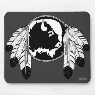 Mousepad Primeiras Nações, Vida Selvagem Oferece Arte Nat