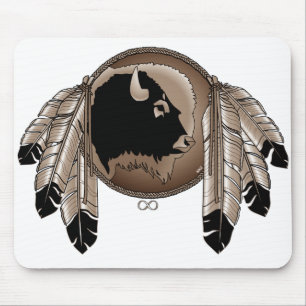 Mousepad Primeiras Nações, Vida Selvagem Oferece Arte Nativ