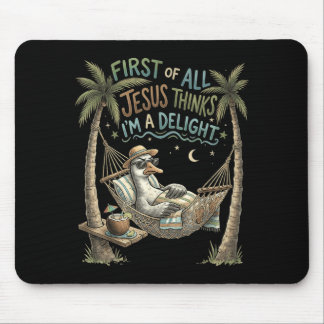 Mousepad Primeiro De Jesus Acha Um Delicioso Design De Gans