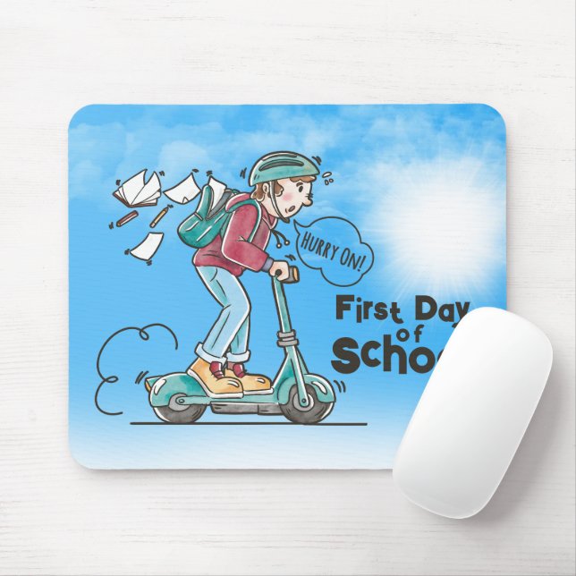 Mousepad Primeiro Dia da Escola | (Com mouse)